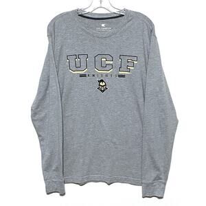 UCF Knights Colosseum Long Sleeve Gray Shirt Mens L Sporty Athleisure Collegiate